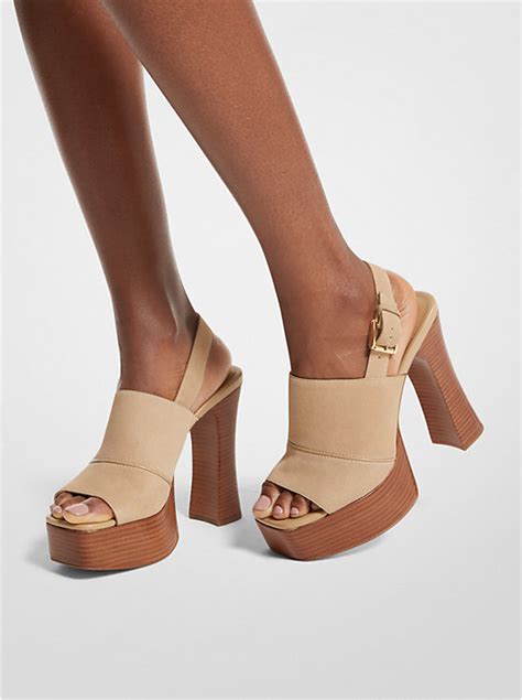 michael kors raquel studded suede sandal|Rye Suede Platform Sandal .